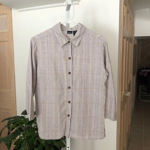 Patagonia 100% Hemp Blouse Size 8 Women's
